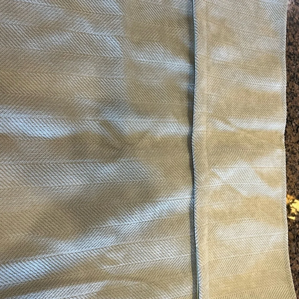 Seafoam green Herringbone Pillow Cover set of 2 zipper closure NWT 18 X 18 sham